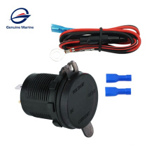 Genuine marine adaptor cord with 5v dc 24v pd usb boat sockets cargador one two voltmeter car rv socket